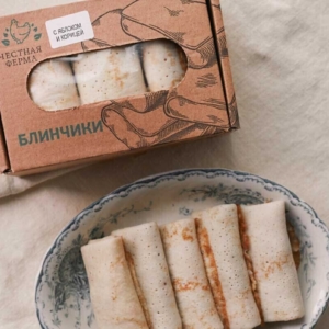 Блинчики с яблоком и корицей