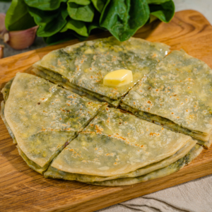 Хычины с творогом и зеленью